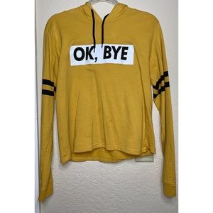 Ok Bye Croptop Hoodie